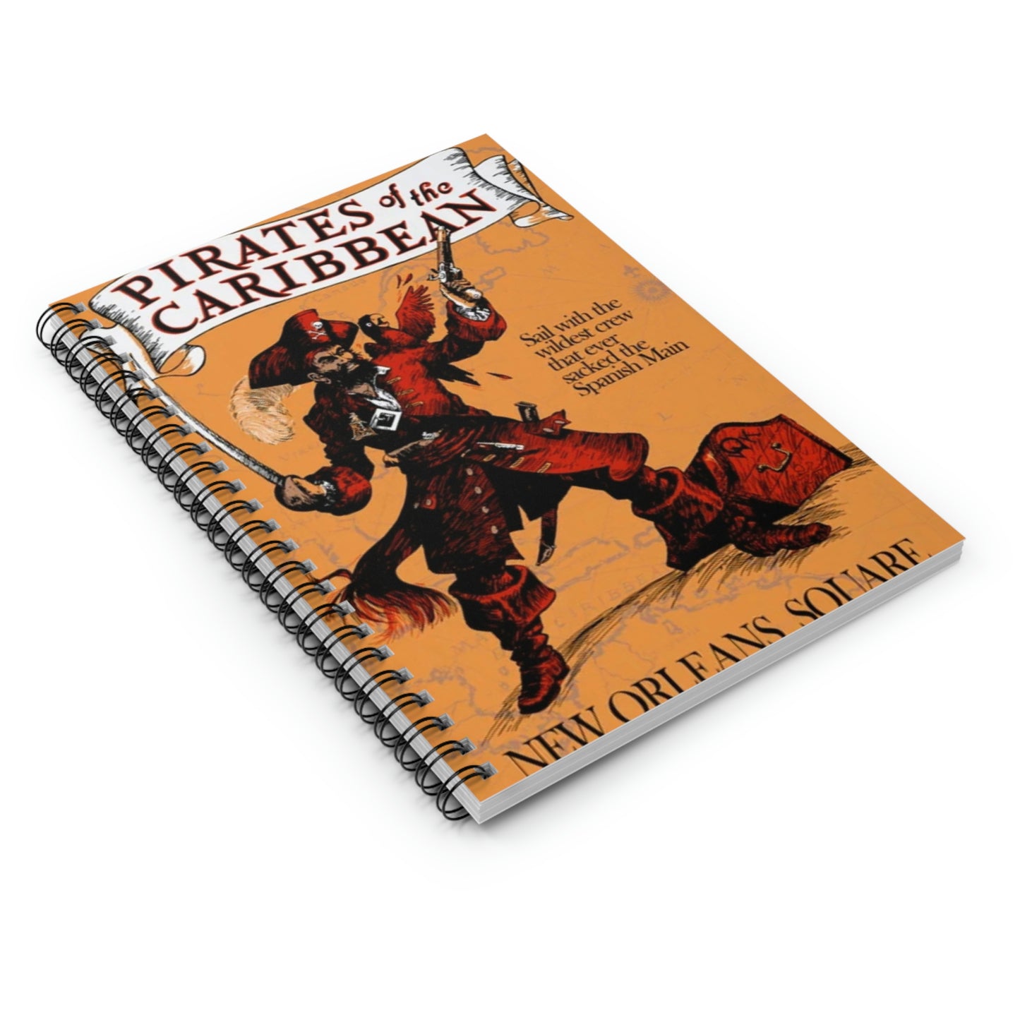 Spiral Notebook - Disneyland Pirates of the Caribbean Poster