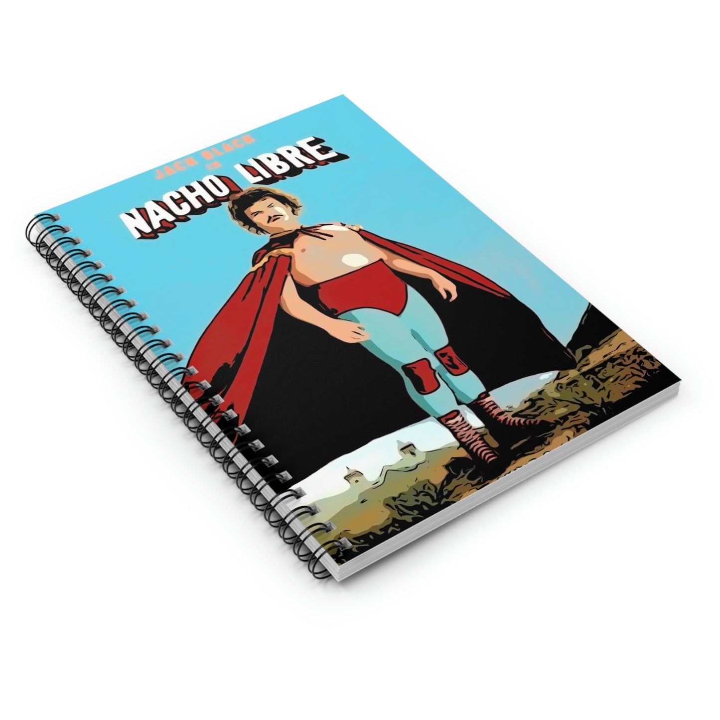 Spiral Notebook - Ruled Line Nacho Libre movie poster
