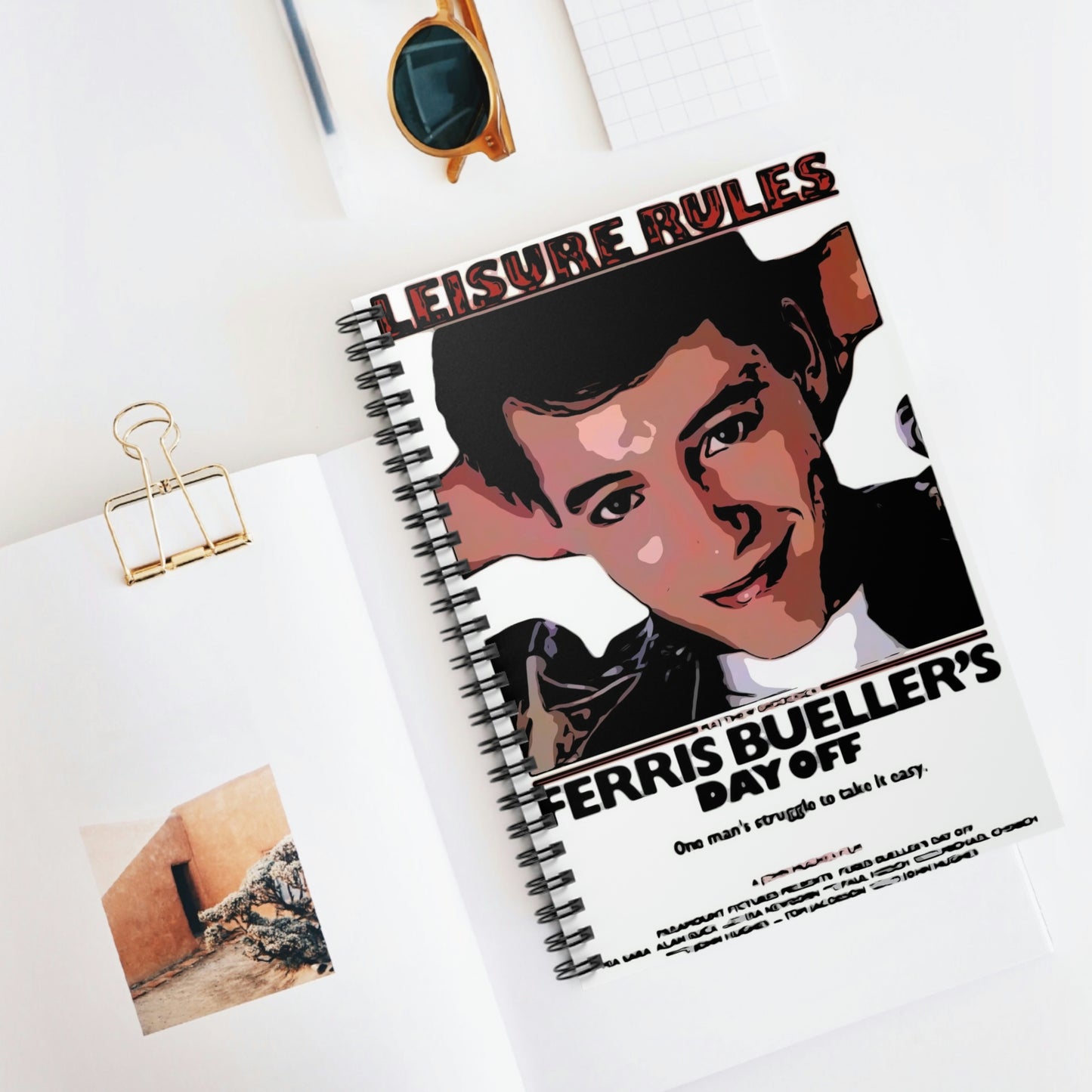 Spiral Notebook - Ruled Line Ferris Bueller's Day Off movie poster