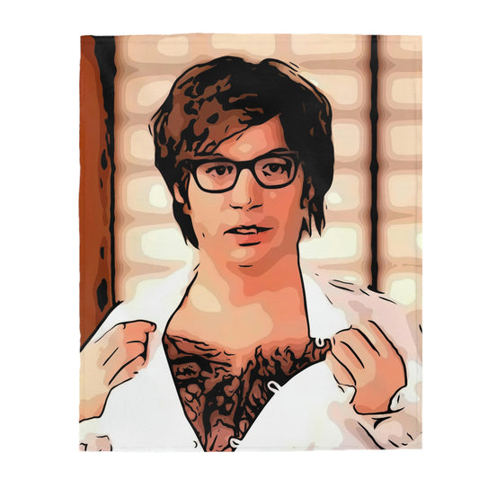 Velveteen Plush Blanket Austin Powers