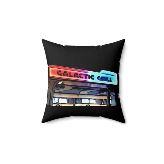 Spun Polyester Square Pillow Disneyland ~Galactic Grill~ Restaurant