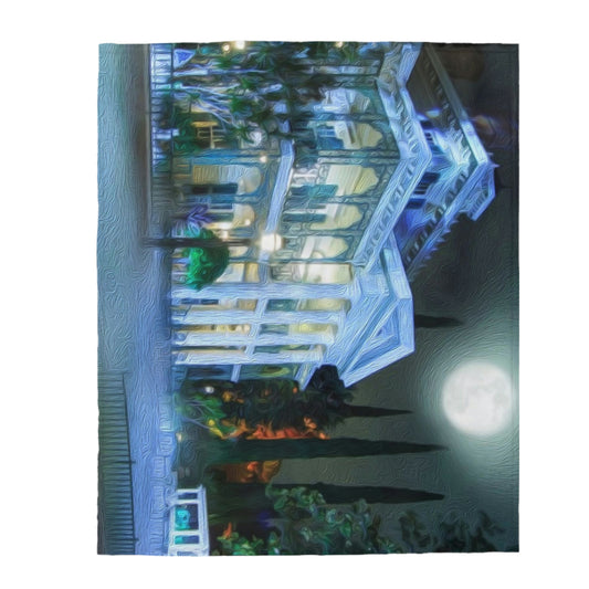 Velveteen Plush Blanket Disneyland ~ The Haunted Mansion