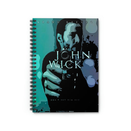 Spiral Notebook - Ruled Line John Wick movie poster
