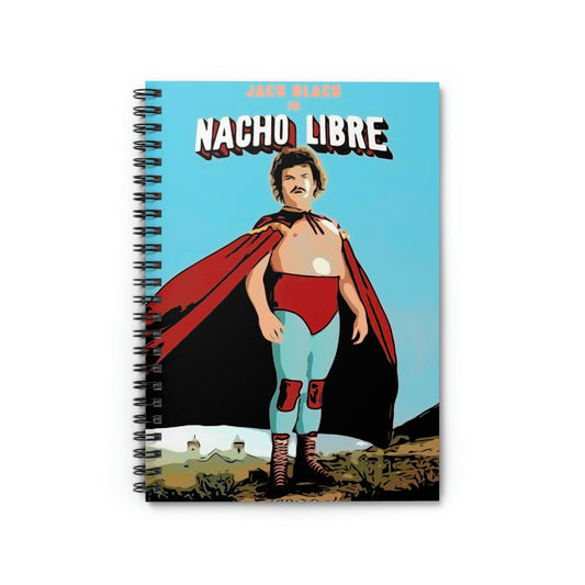 Spiral Notebook - Ruled Line Nacho Libre movie poster