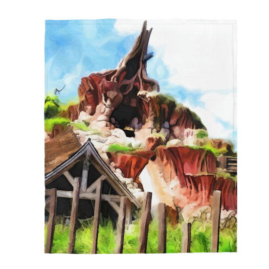 Velveteen Plush Blanket Disneyland Resort~ Splash Mountain
