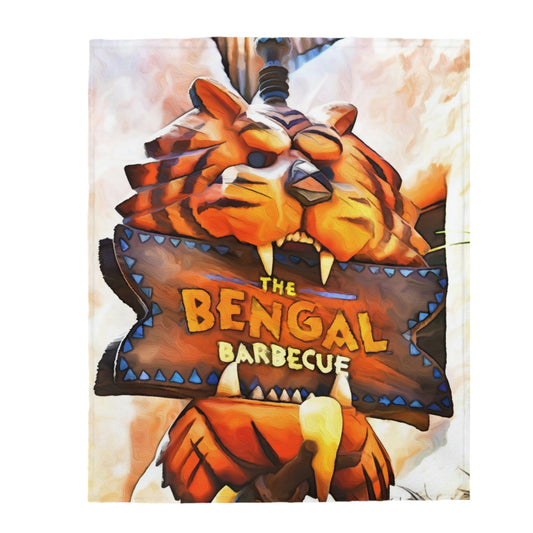 Velveteen Plush Blanket Disneyland ~ The Bengal Barbecue