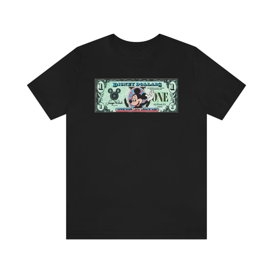 Unisex Jersey Short Sleeve Tee Disneyland Dollars Mickey Mouse