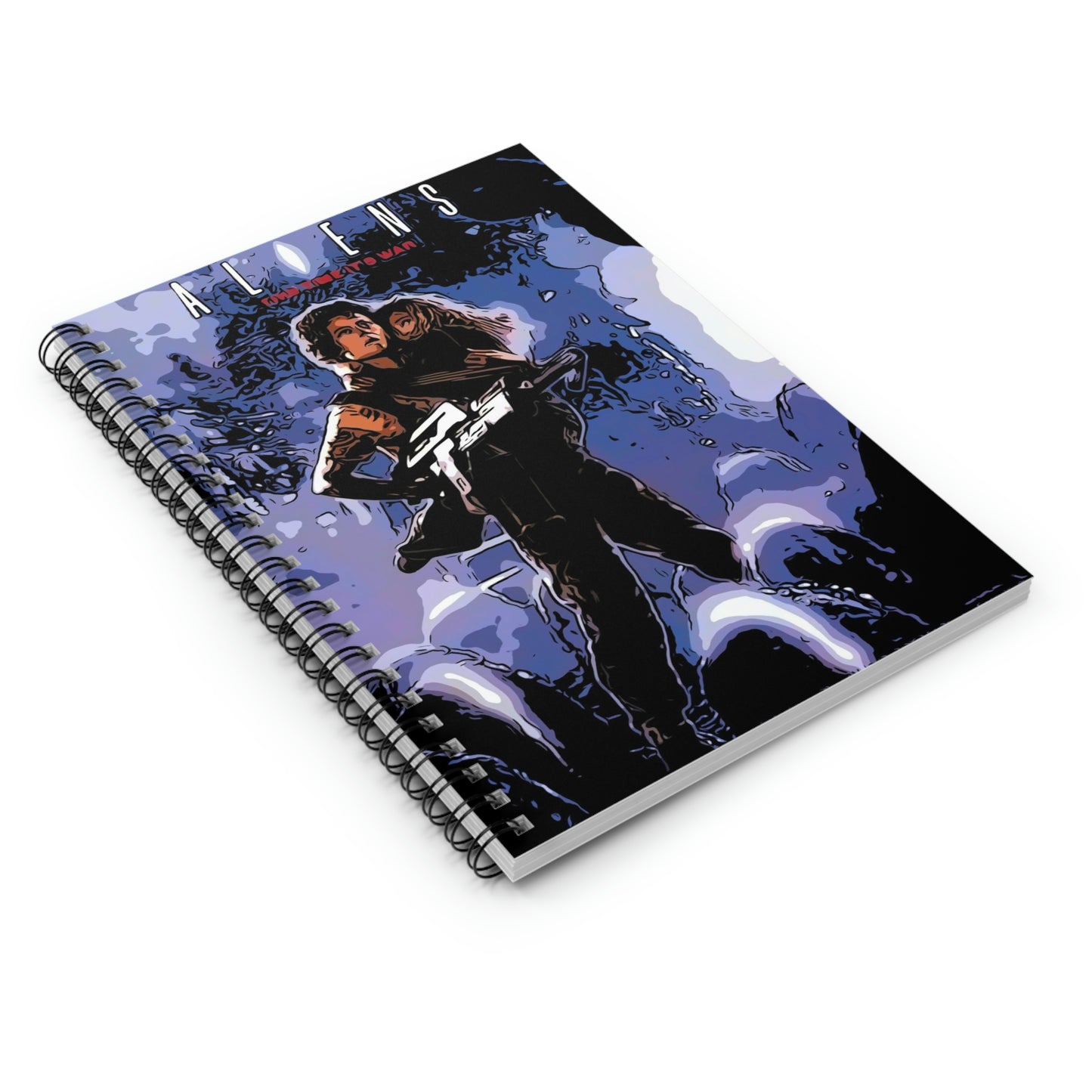 Spiral Notebook - Ruled Line Aliens movie poster