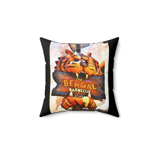 Spun Polyester Square Pillow Disneyland ~Bangle BBQ~