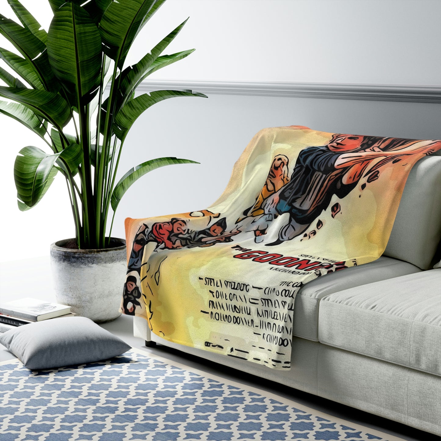 Velveteen Plush Blanket The Goonies Movie Poster