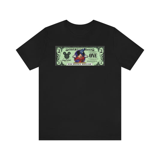 Unisex Jersey Short Sleeve Tee Disneyland Dollars Mickey Mouse Wizard
