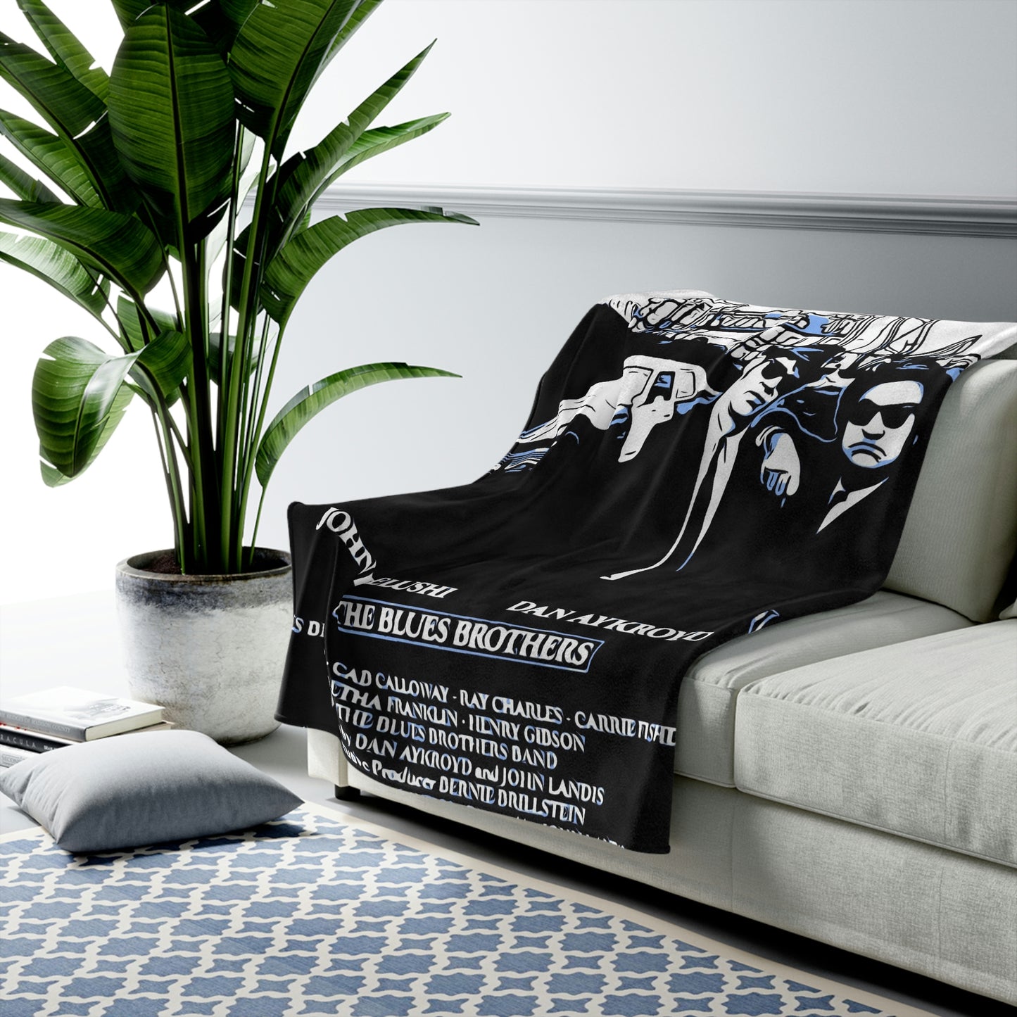 Velveteen Plush Blanket The Blues Brothers Movie Poster