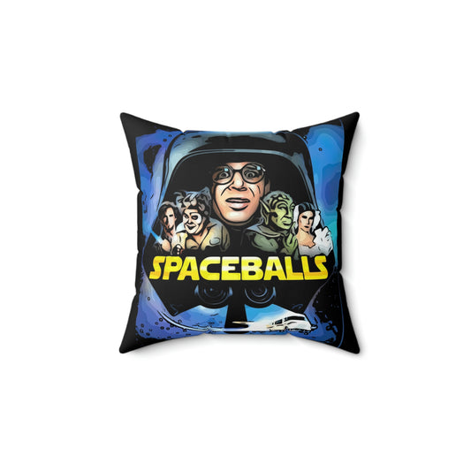 Spun Polyester Square Pillow ~Spaceballs~ Dark Helmet~ Poster