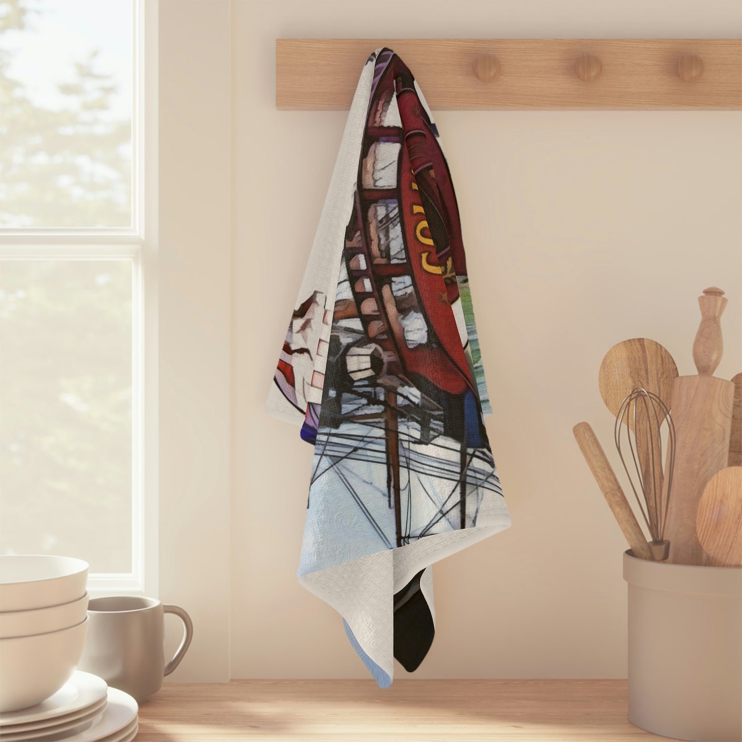 Soft Tea Towel Disneyland ~ Sailing Ship Colombia ~ Ride
