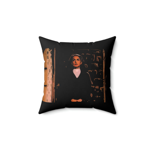 Spun Polyester Square Pillow ~Nacho Libre~ Sister Encarnacion~