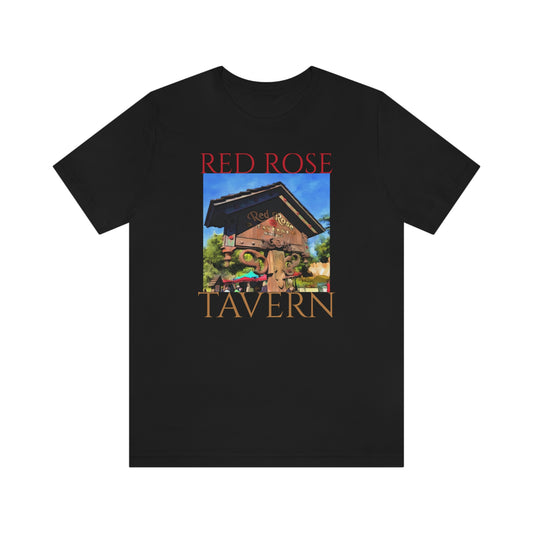 Unisex Jersey Short Sleeve Tee DISNEYLAND RED ROSE Tavern