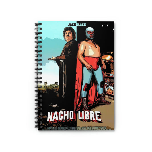 Spiral Notebook - Ruled Line Nacho Libre movie poster