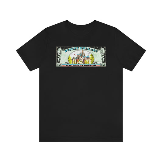 Unisex Jersey Short Sleeve Tee Disneyland Dollar Castle