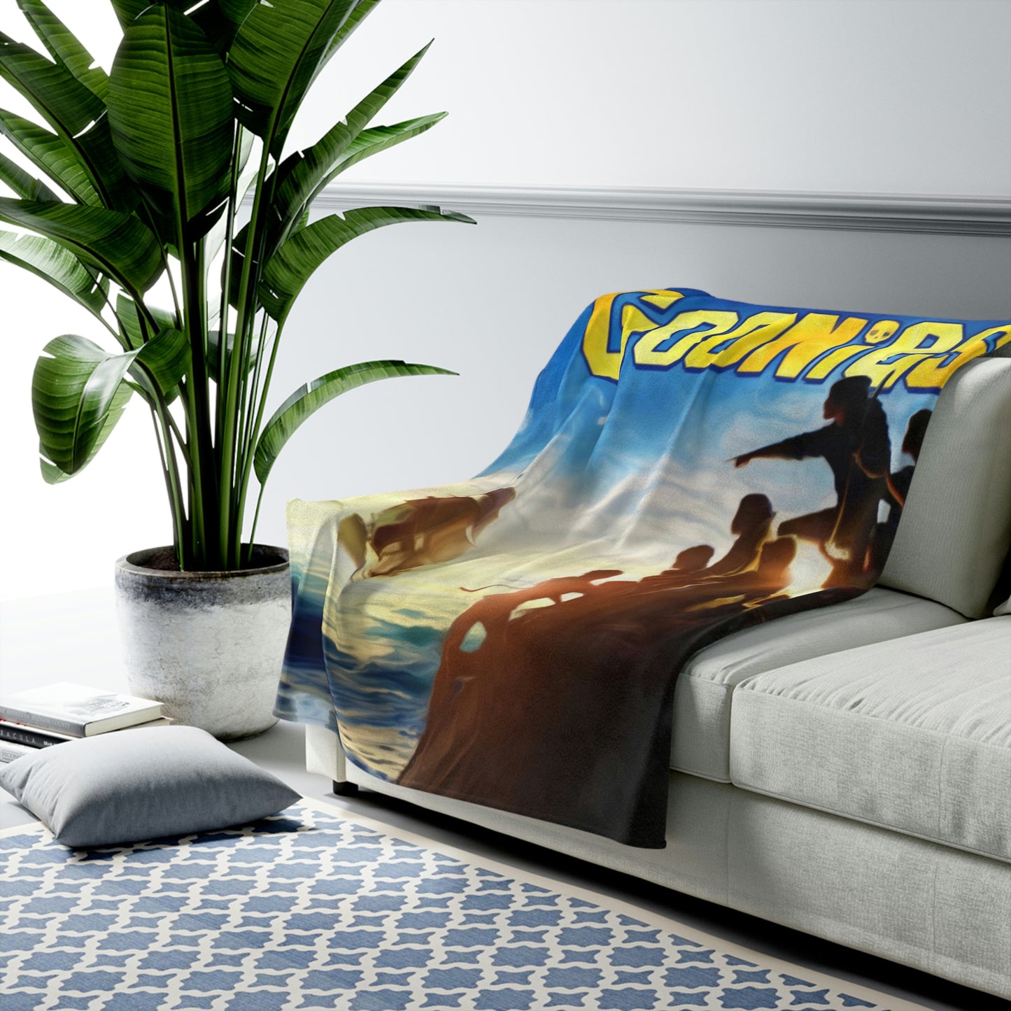 Velveteen Plush Blanket The Goonies Movie Poster