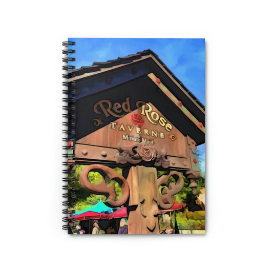 Spiral Notebook - Disneyland Red Rose Tavern Restaurant