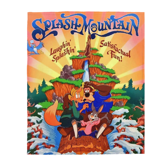 Velveteen Plush Blanket Disneyland ~ Splash Mountain