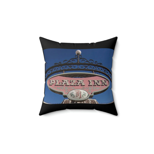 Spun Polyester Square Pillow Disneyland ~Plaza Inn~