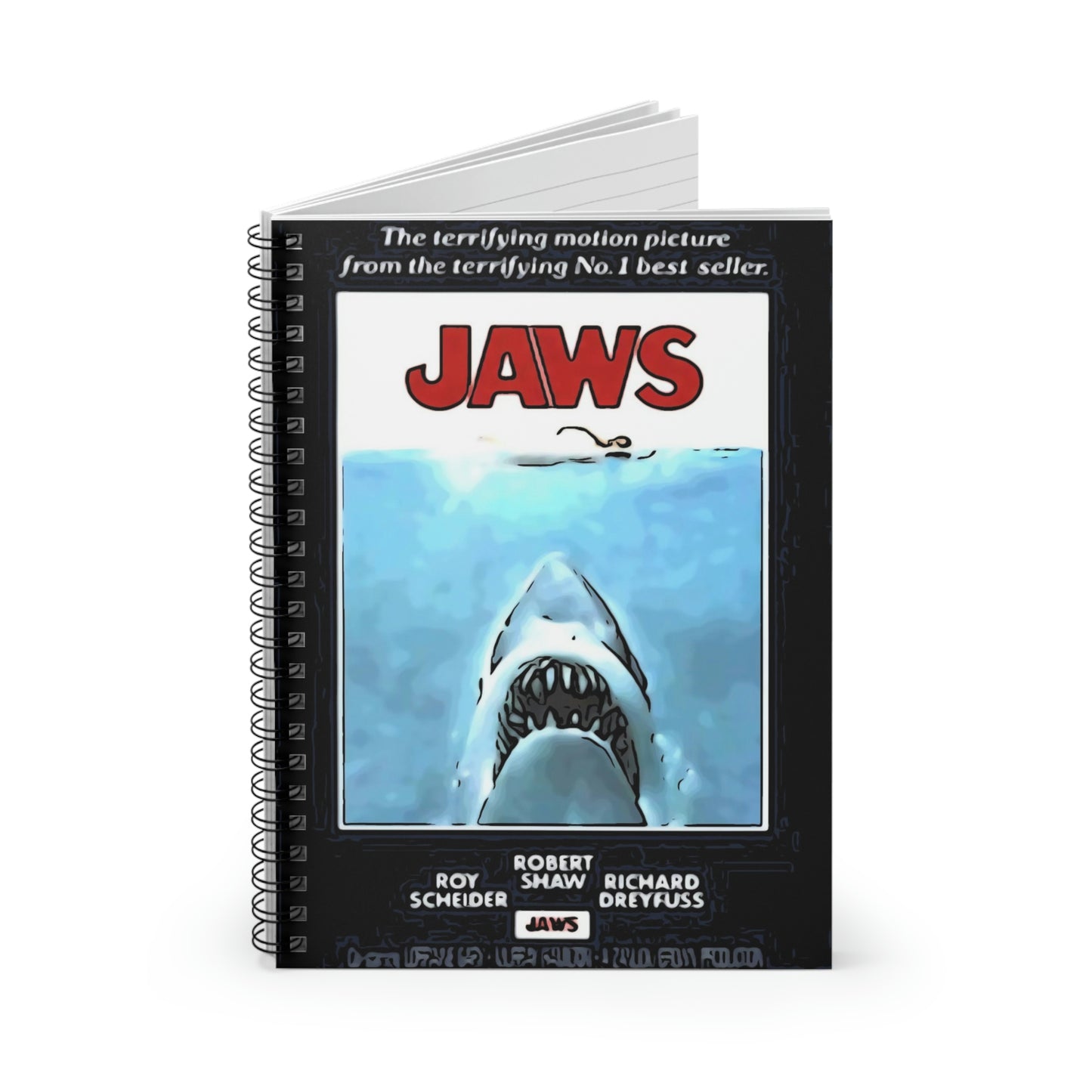 Spiral Notebook - Ruled Line Jaws movie poster