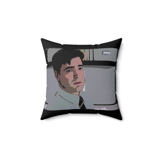 Spun Polyester Square Pillow ~Office Space ~ Peter ~