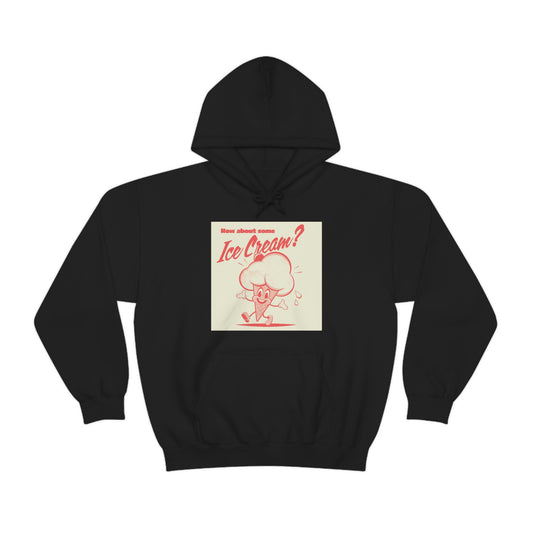 Unisex Heavy Blend™ Hooded Sweatshirt retro cartoon happy Ice Cream