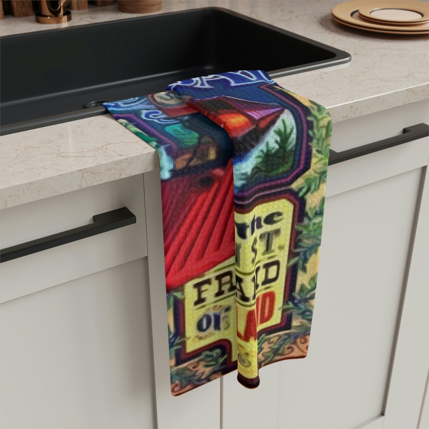 Soft Tea Towel Disneyland ~ Rail Road ~ Train Ride ~ Poster