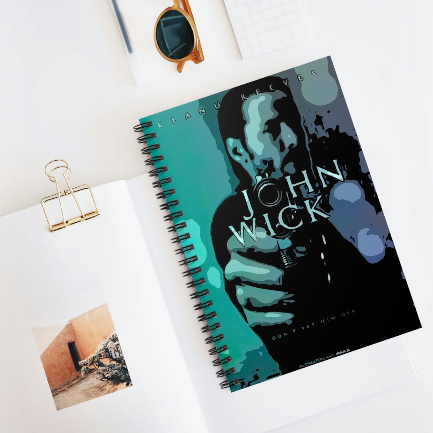 Spiral Notebook - Ruled Line John Wick movie poster