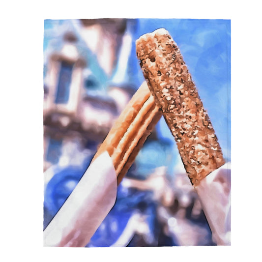 Velveteen Plush Blanket Disneyland ~ Churros