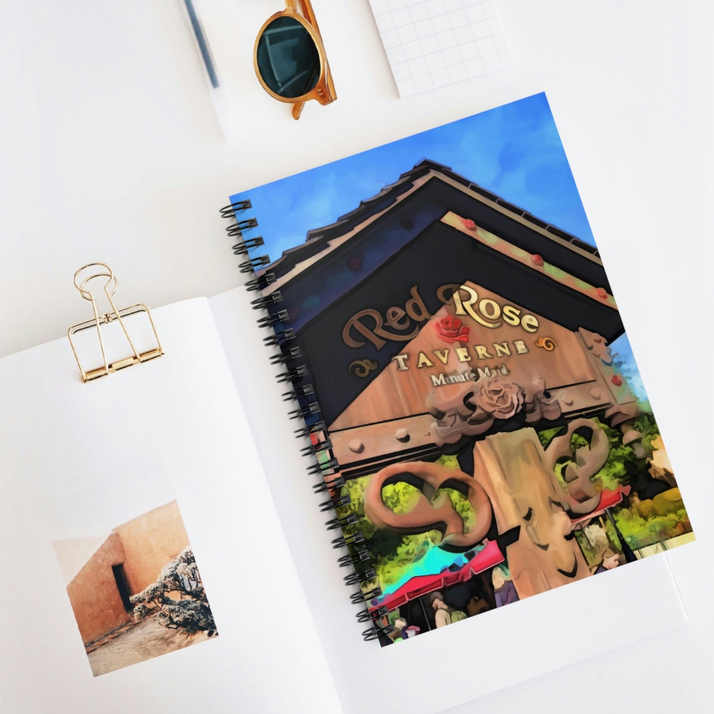 Spiral Notebook - Disneyland Red Rose Tavern Restaurant