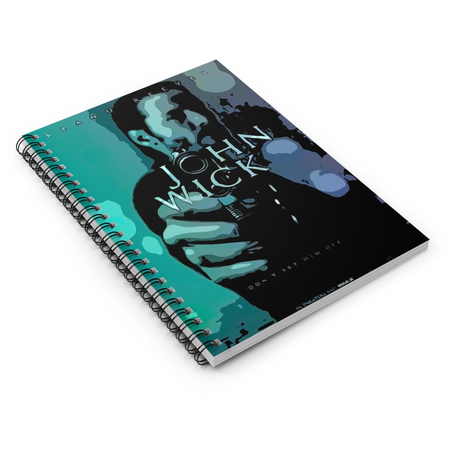 Spiral Notebook - Ruled Line John Wick movie poster