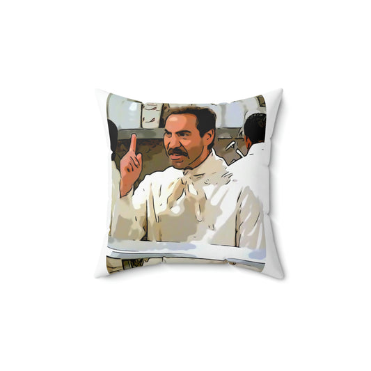 Spun Polyester Square Pillow Seinfeld ~No Soup For You!~