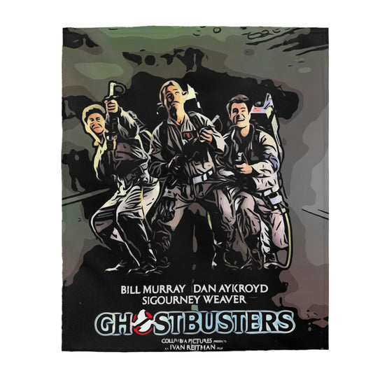 Velveteen Plush Blanket Ghostbusters Movie Poster