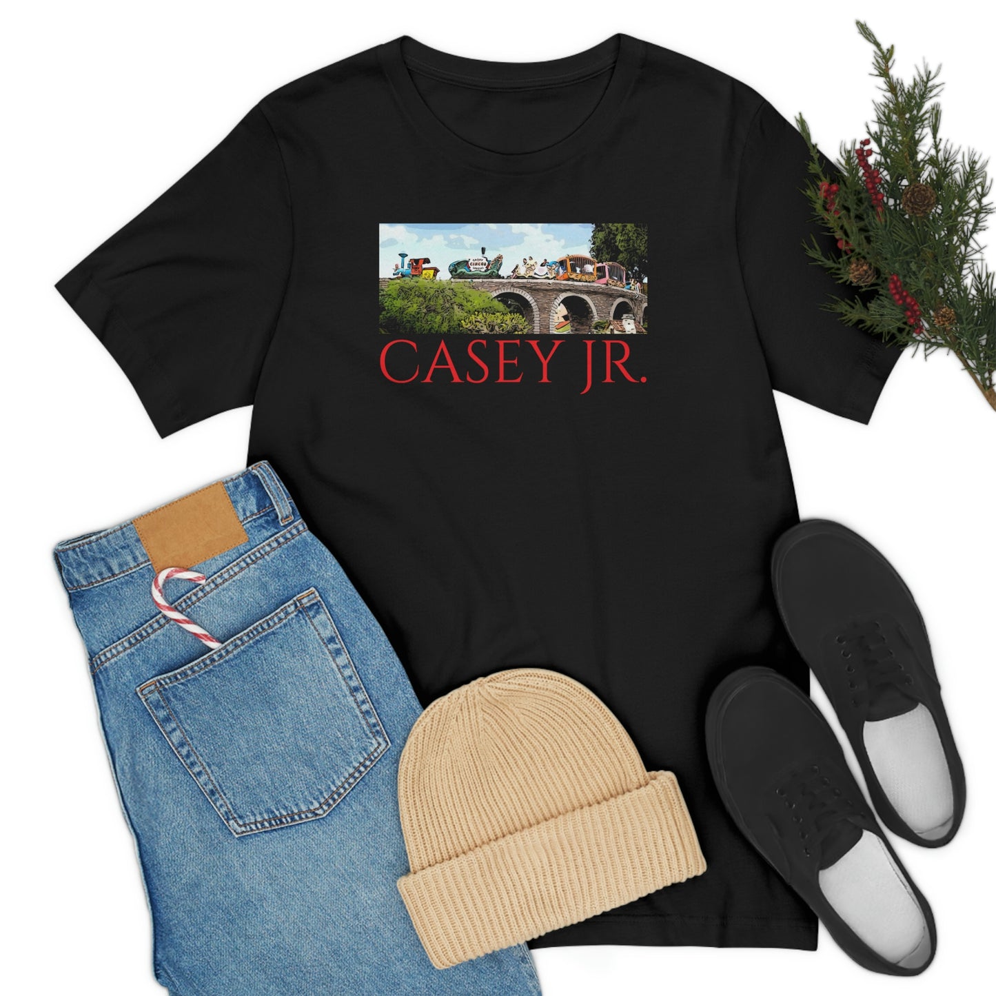 Unisex Jersey Short Sleeve Tee Disneyland Casey jr. train ride