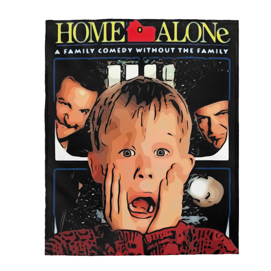 Velveteen Plush Blanket Home Alone Movie Poster
