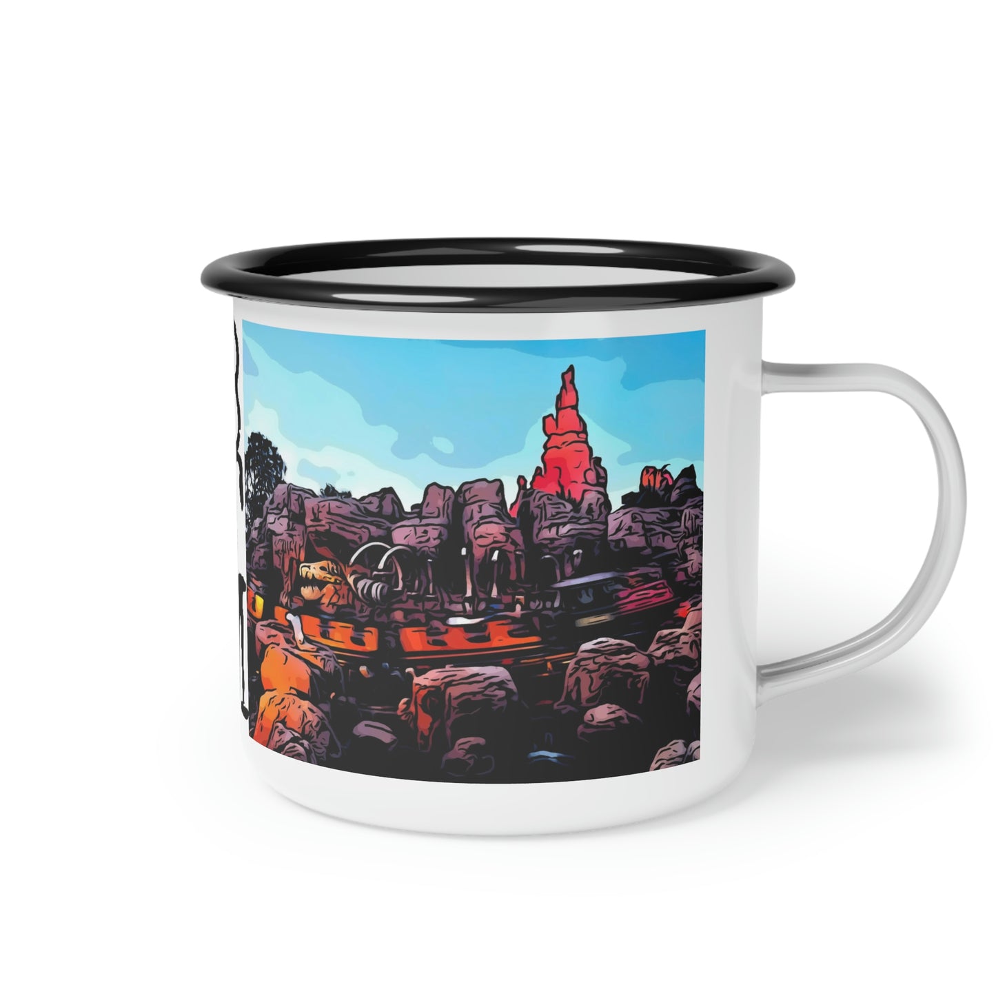 Enamel Camp Cup Disneyland ~Big Thunder Mountain Railroad~ BTM