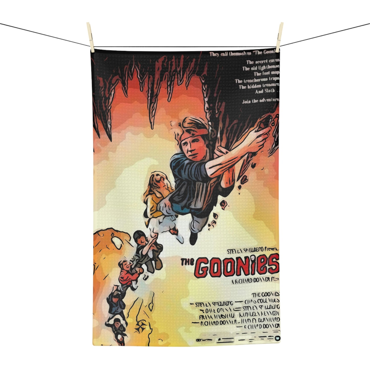 Soft Tea Towel ~ The Goonies ~ Movie Poster