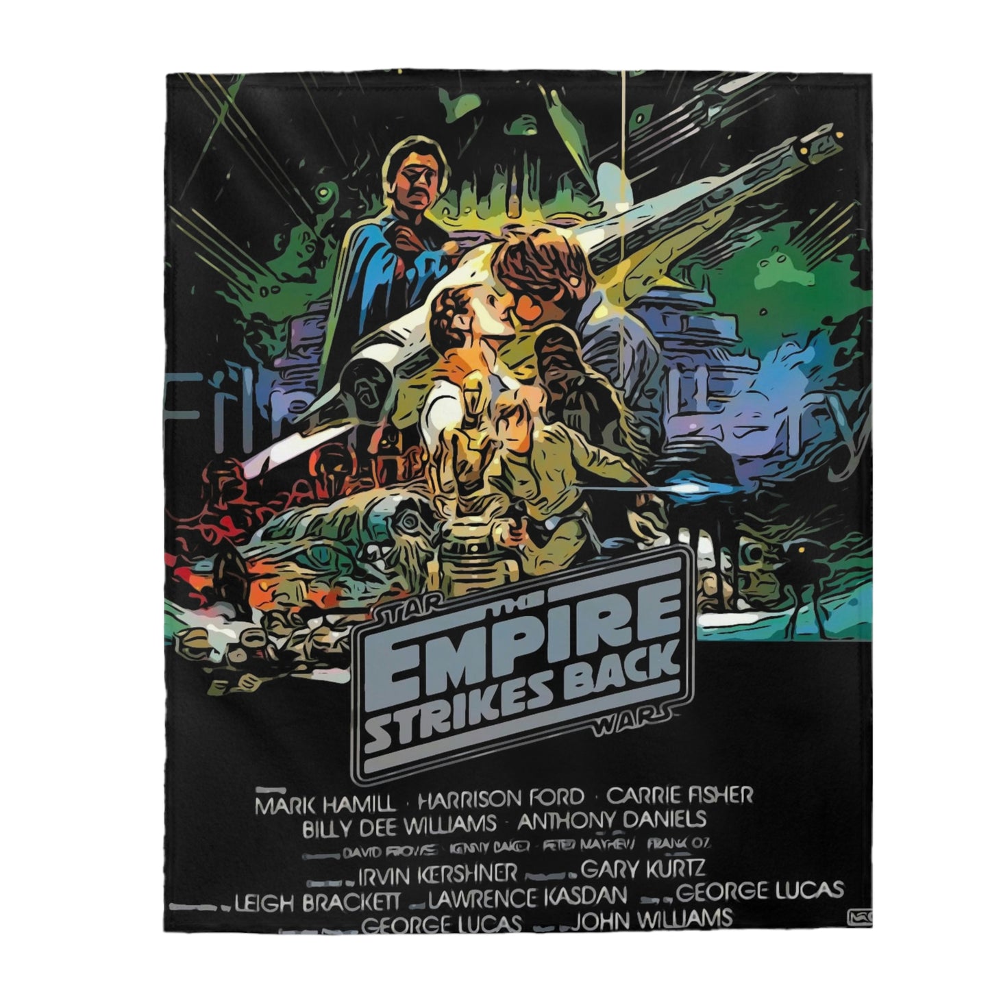 Velveteen Plush Blanket The Empire Strikes Back Movie Poster