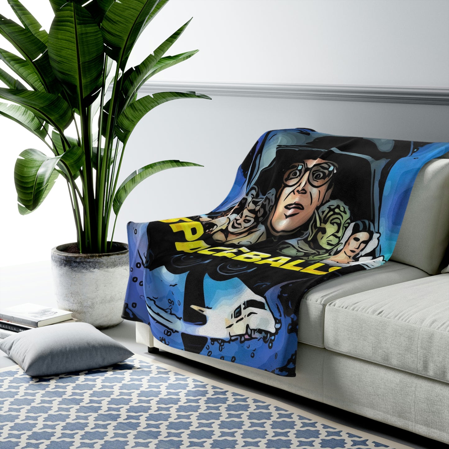 Velveteen Plush Blanket Spaceballs Movie Poster