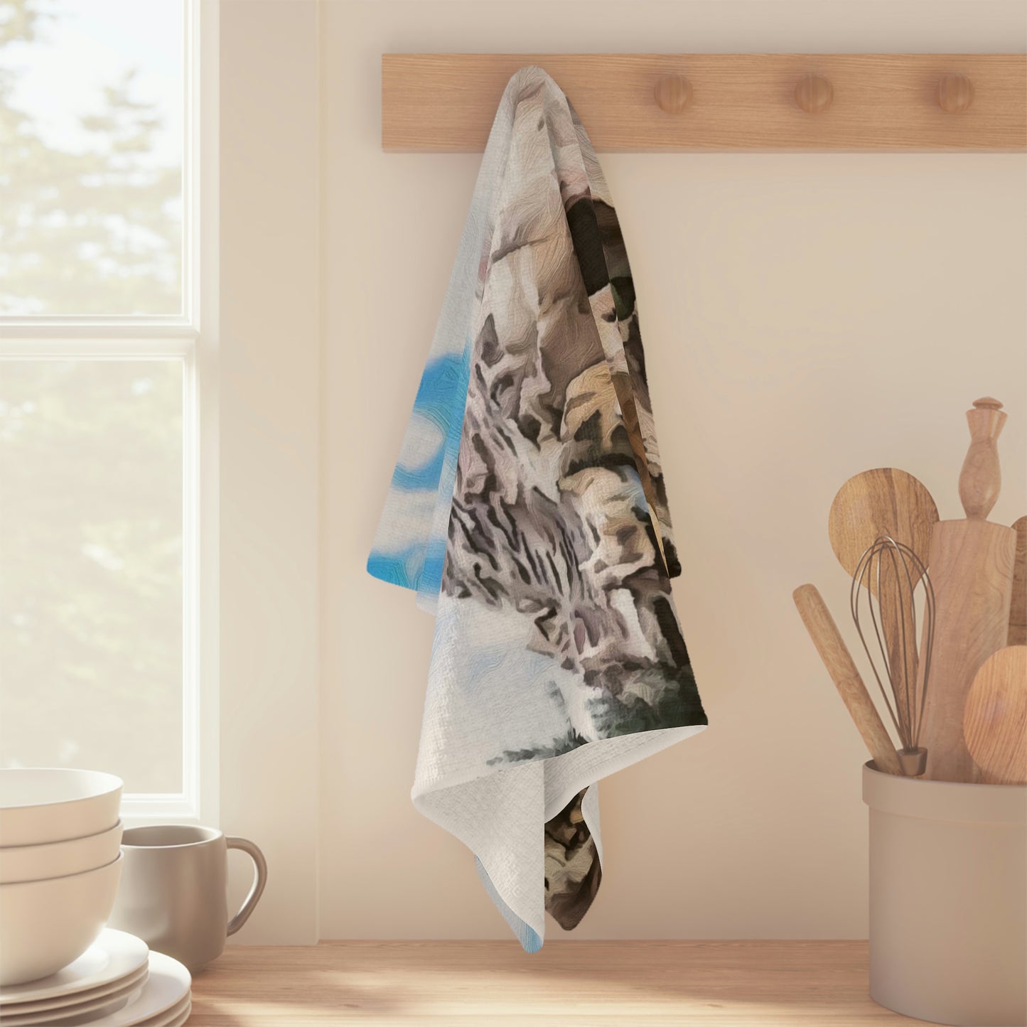 Soft Tea Towel Disneyland ~ Matterhorn Bobsleds ~ Ride