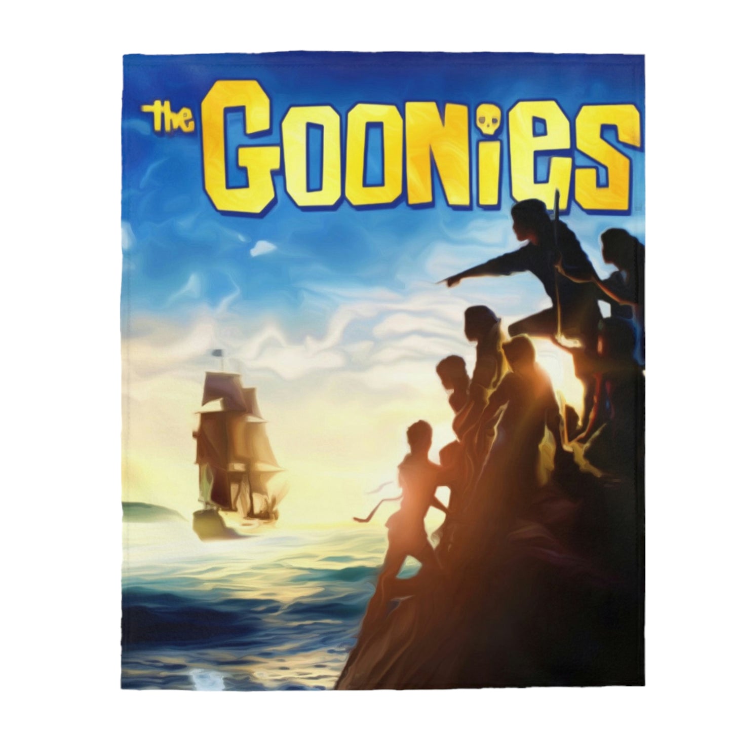 Velveteen Plush Blanket The Goonies Movie Poster