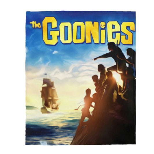 Velveteen Plush Blanket The Goonies Movie Poster