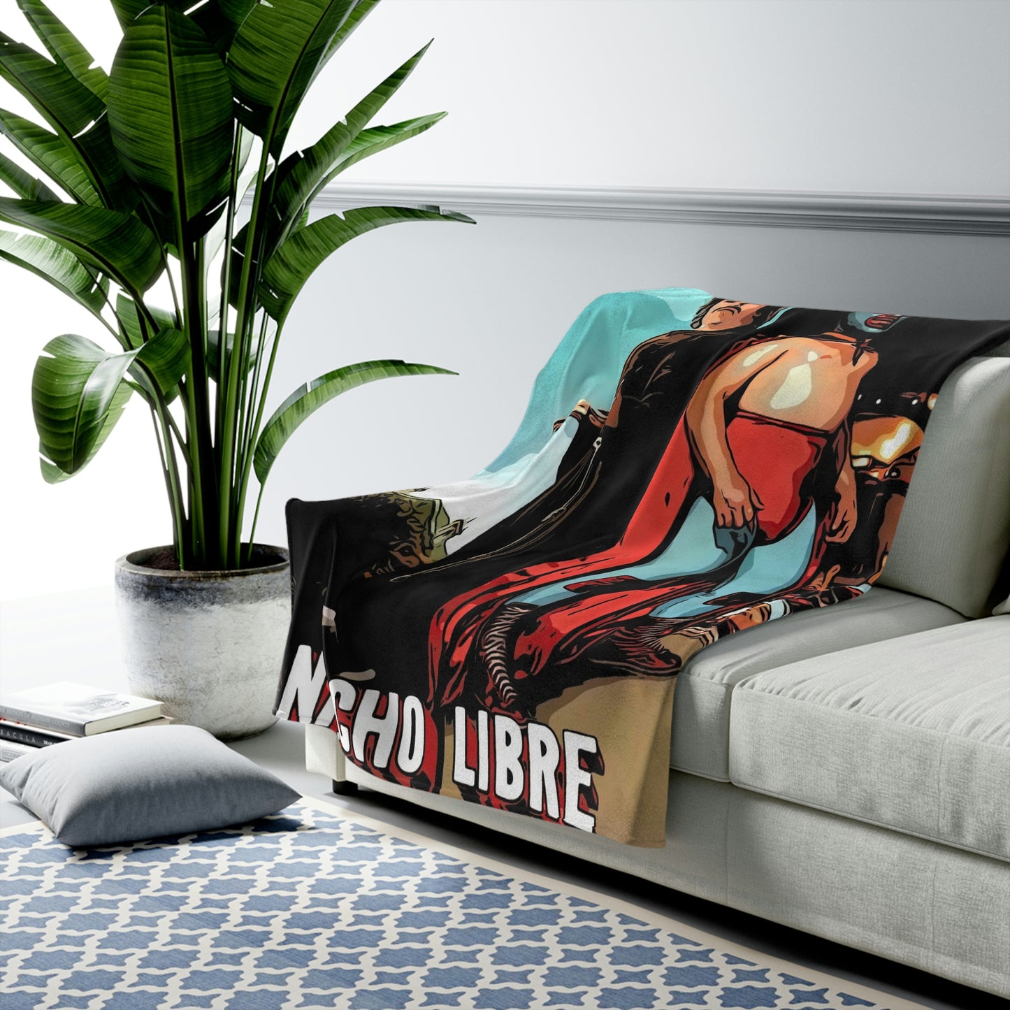 Velveteen Plush Blanket Nacho Libre Movie Poster