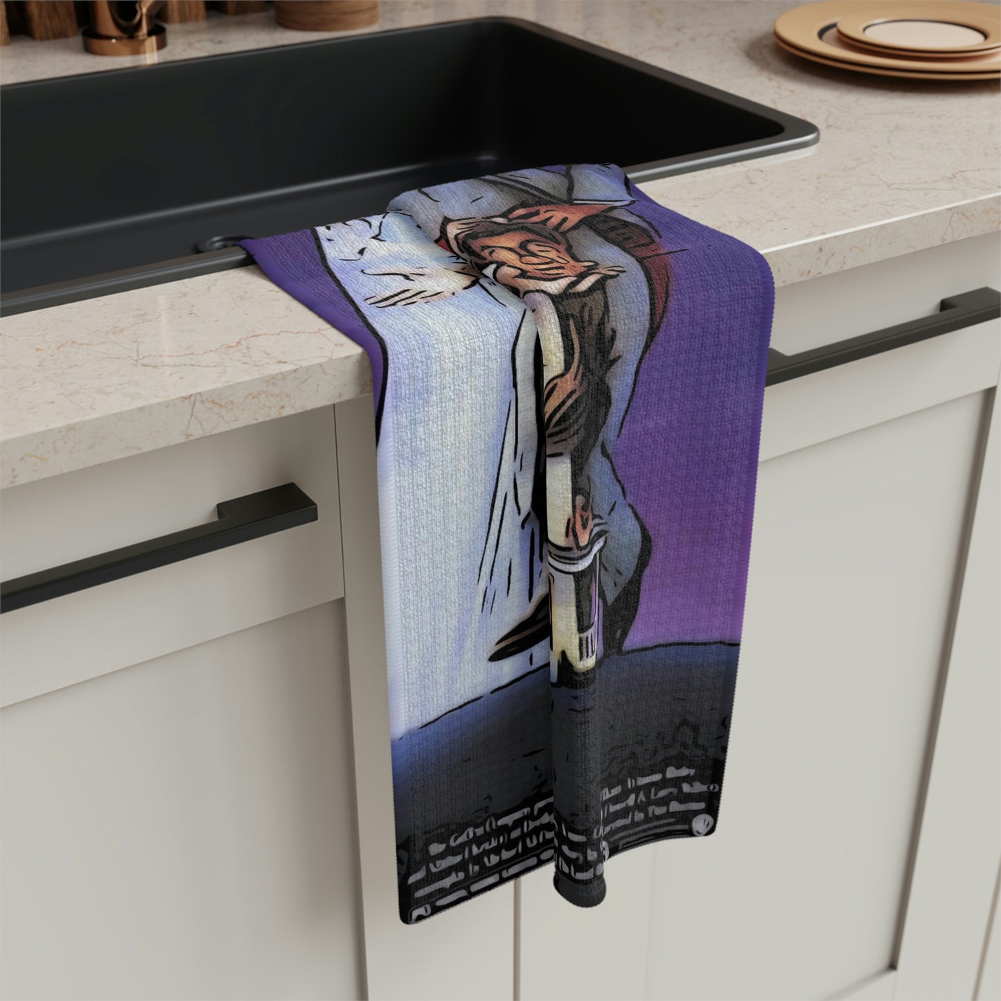 Soft Tea Towel Beetlejuice Movie Poster Vintage