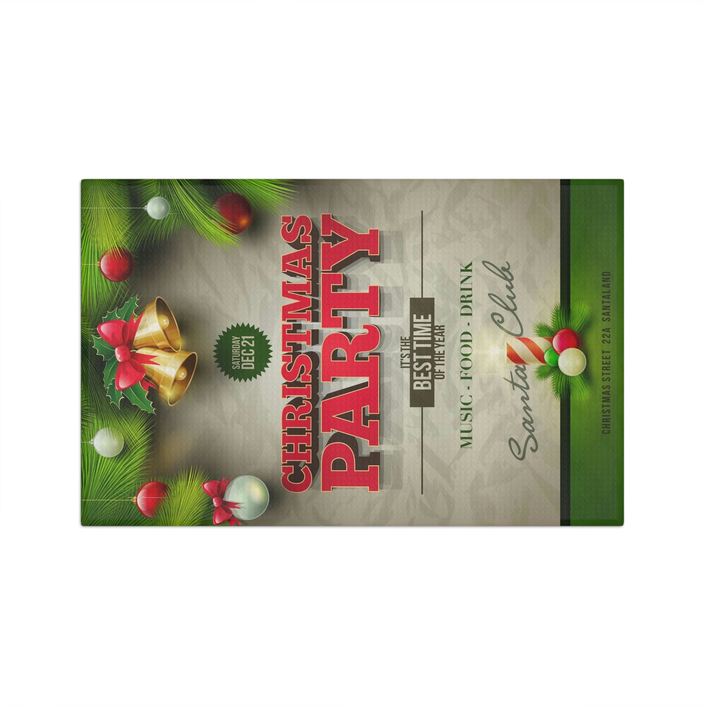 Soft Tea Towel ~ Christmas Party ~